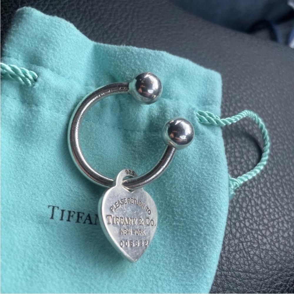 Tiffany & Co. Return to Tiffany Key Ring Sterling Silver 925 Large Heart